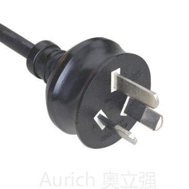 澳大利亞電源線插頭，三芯插頭電源線，SAA電源線廠家